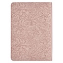 KJV Compact Blush Pink Floral Faux Leather
