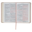 KJV Compact Blush Pink Floral Faux Leather