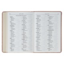KJV Compact Blush Pink Floral Faux Leather