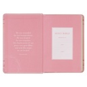KJV Compact Large Print Crown of Thorns Pink Faux Leather