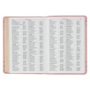 KJV Compact Large Print Crown of Thorns Pink Faux Leather