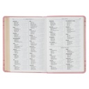 KJV Compact Large Print Crown of Thorns Pink Faux Leather