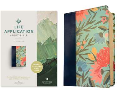 NLT Life Application Study Bible 3rd Ed Teal Floral