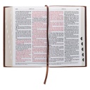 KJV Giant Print Chestnut Brown Full Grain Leather Thumb Index