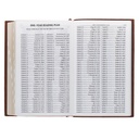 KJV Giant Print Chestnut Brown Full Grain Leather Thumb Index