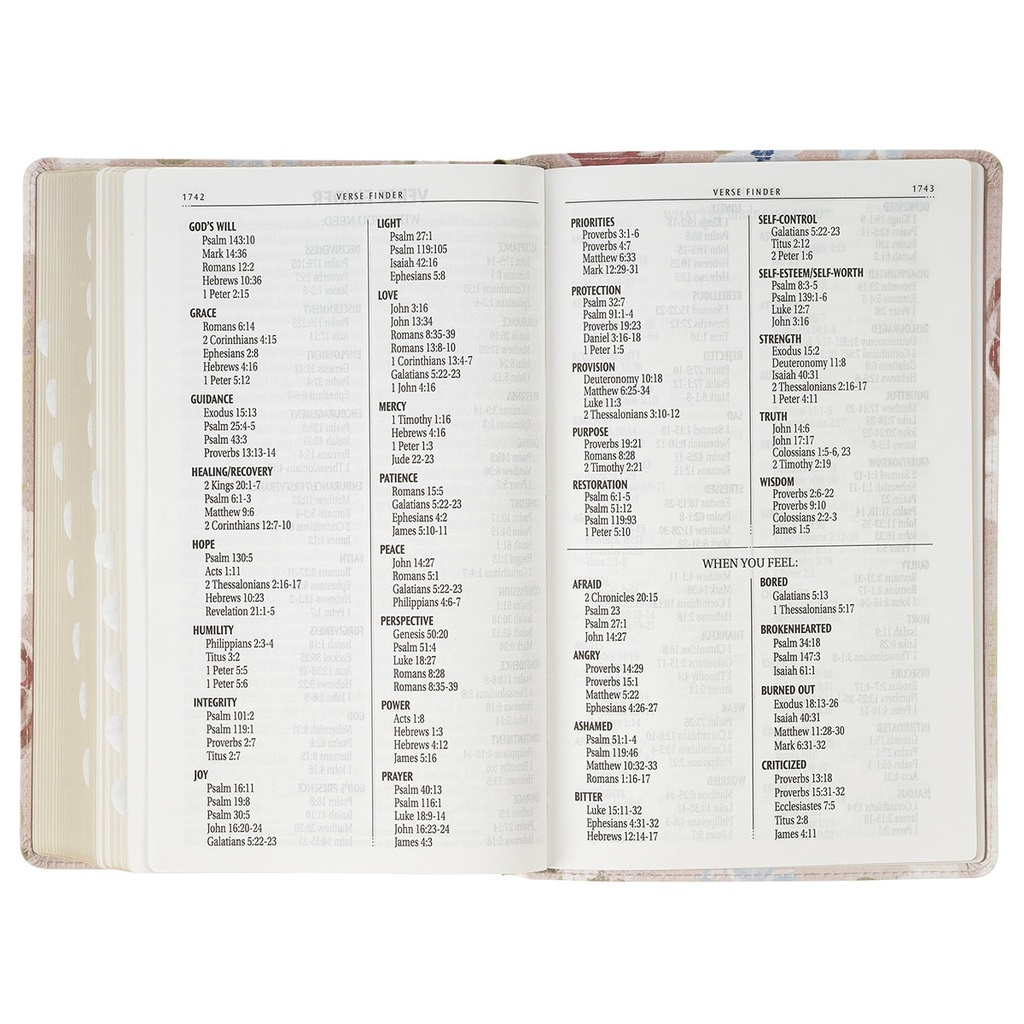 KJV Giant Print I Know The Plans Chestnut Brown Full Grain Leather Thumb Index