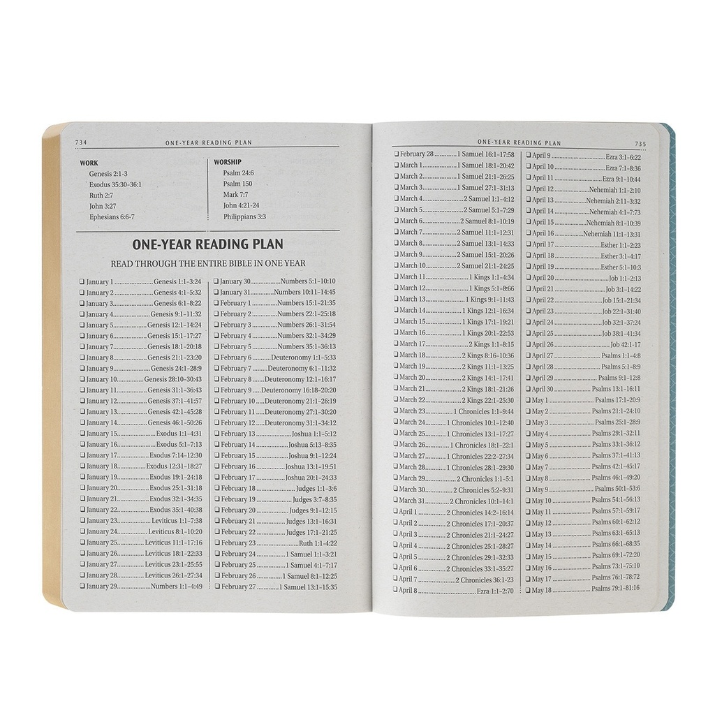 KJV Gift Bible Marbled Teal Faux Leather
