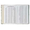 KJV He Restorest My Soul Lichen Grey Floral Faux Leather