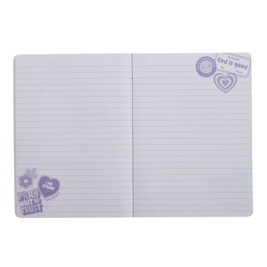 Notebook Shine For Jesus Purple Stickers (01/25)