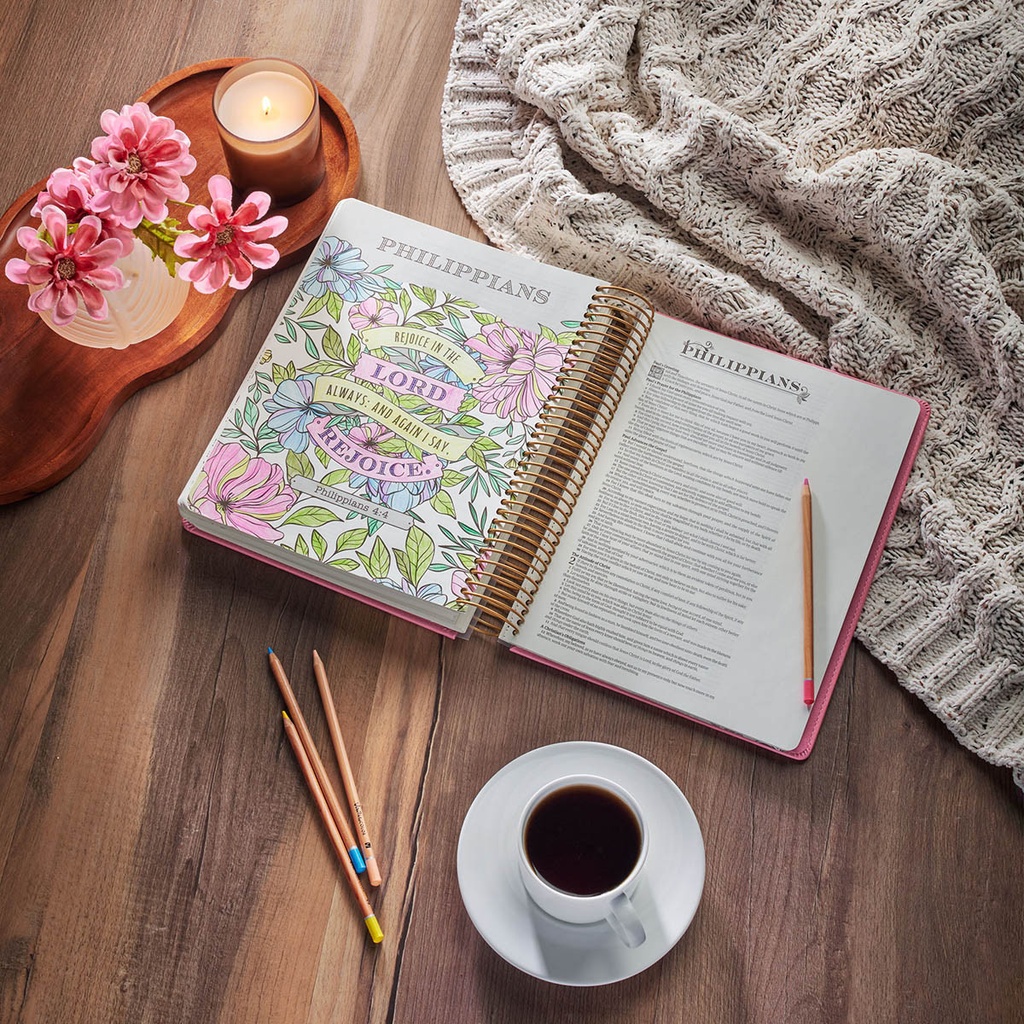 KJV My Creative Bible Illustrators Edition Pink Faux Leather