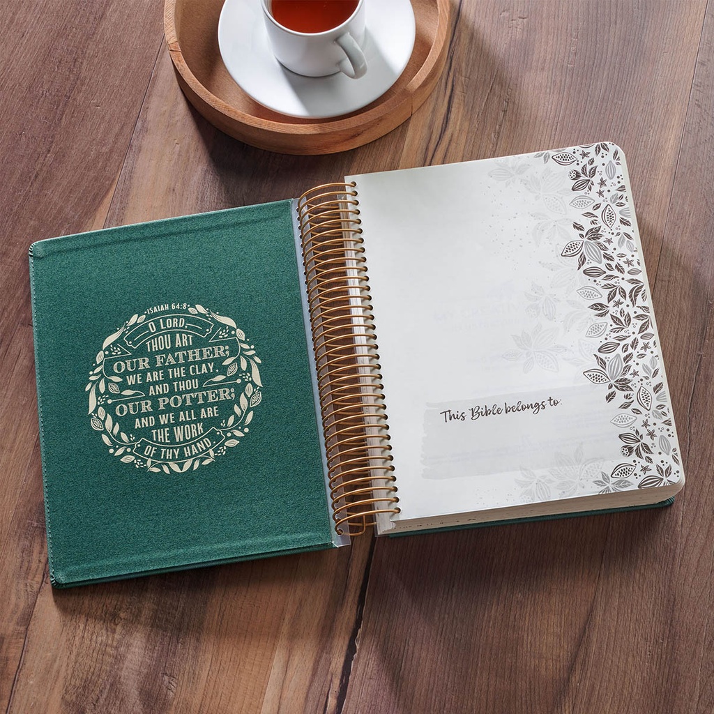 KJV My Creative Bible Illustrators Edition Teal Faux Leather