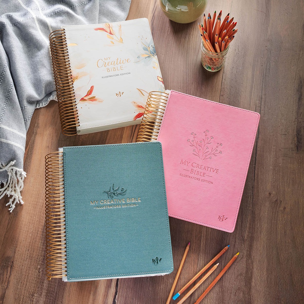 KJV My Creative Bible Illustrators Edition Teal Faux Leather