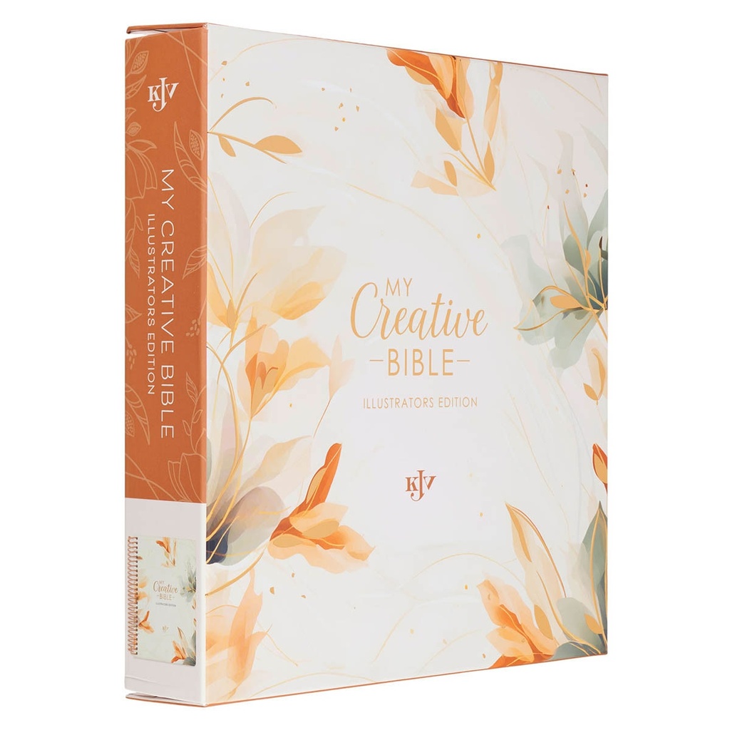 KJV My Creative Bible Illustrators Edition White Floral Faux Leather