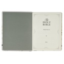 KJV Note-taking Bible Psalm 91:4 Cream Floral