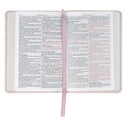 KJV Pocket Bible Blush Rose Faux Leather