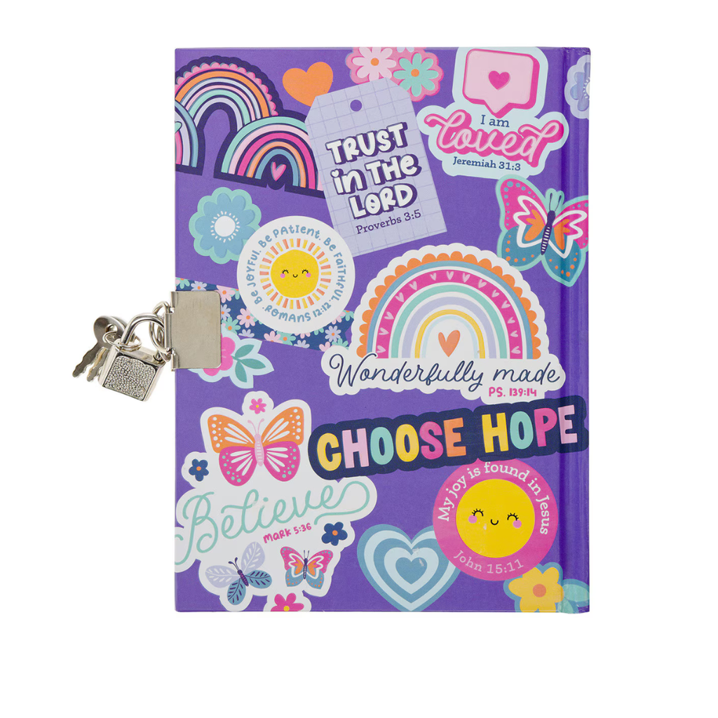 Secret Diary Shine For Jesus Purple Stickers 