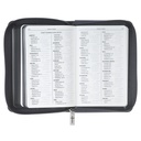 KJV Pocket Bible Grey Lion Faux Leather w/Zipper