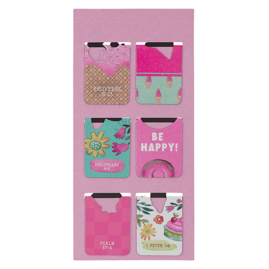 Magnetic Bookmark Set A Glad Heart Makes A Cheerful Face Prov. 15:13