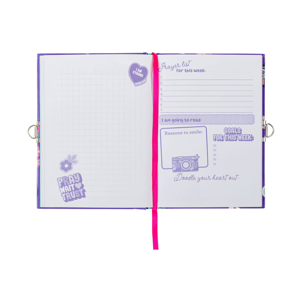 Secret Diary Shine For Jesus Purple Stickers 