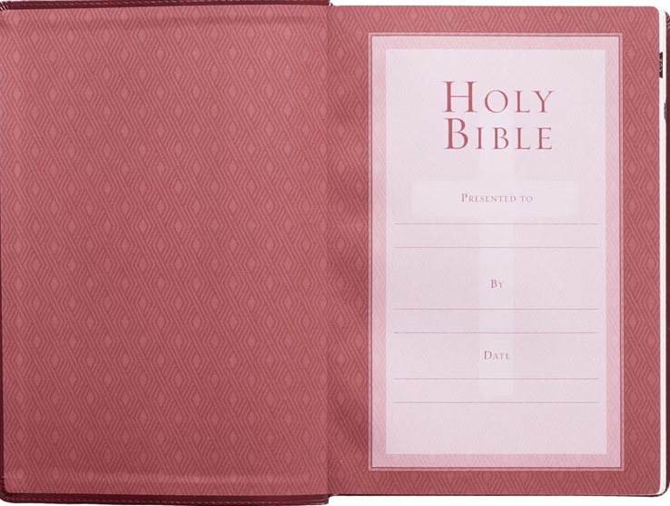 KJV Super Giant Print Luxleather Maroon Cross