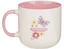 Mug Pink A Glad Heart Makes A Cheerful Face Prov. 15:13
