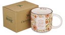 Mug Pink Floral Those Who Trust In The Lord Isa. 40:31