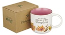 Mug Pink Floral Bless You & Keep You Num. 6:24