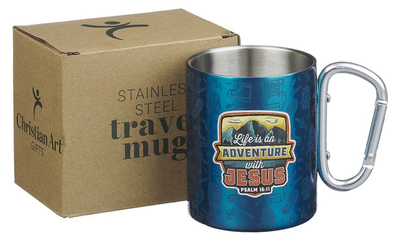 Mug SS Blue Adventure With Jesus Ps. 16:11
