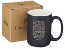 Mug The Plans Modern Blue Grid 