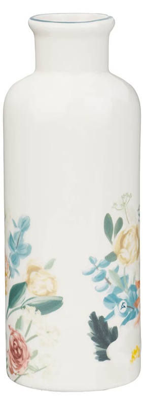Table Vase Not Given Us a Spirit of Fear Teal Floral