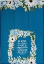 Tea Towel Blue Floral Be Joyful In Hope Rom 12:12