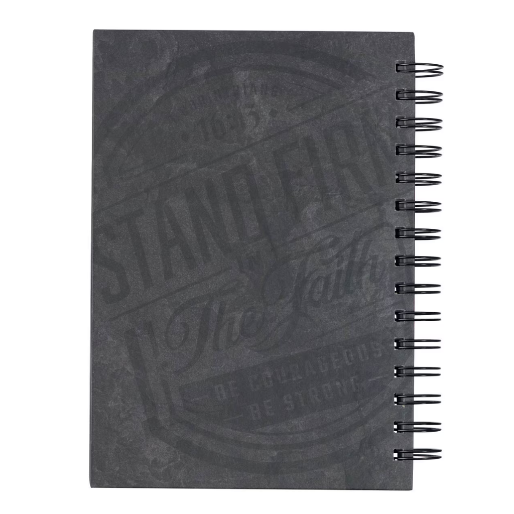 Journal Stand Firm Grey Wirebound