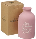 Table Vase Love Is Patient Pink