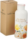 Table Vase Joy Comes In The Morning Orange Floral