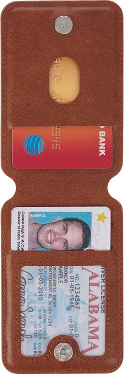 Phone Wallet Magnetic Leather Brown Stand Firm 1 Cor. 16:13