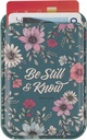 Phone Wallet Magnetic Teal Be Still & Know Ps. 46:10