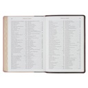 NLT Spiritual Growth Bible Brown/Blush Pink Faux Leather
