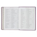 NLT Spiritual Growth Bible Plum Floral Faux Leather