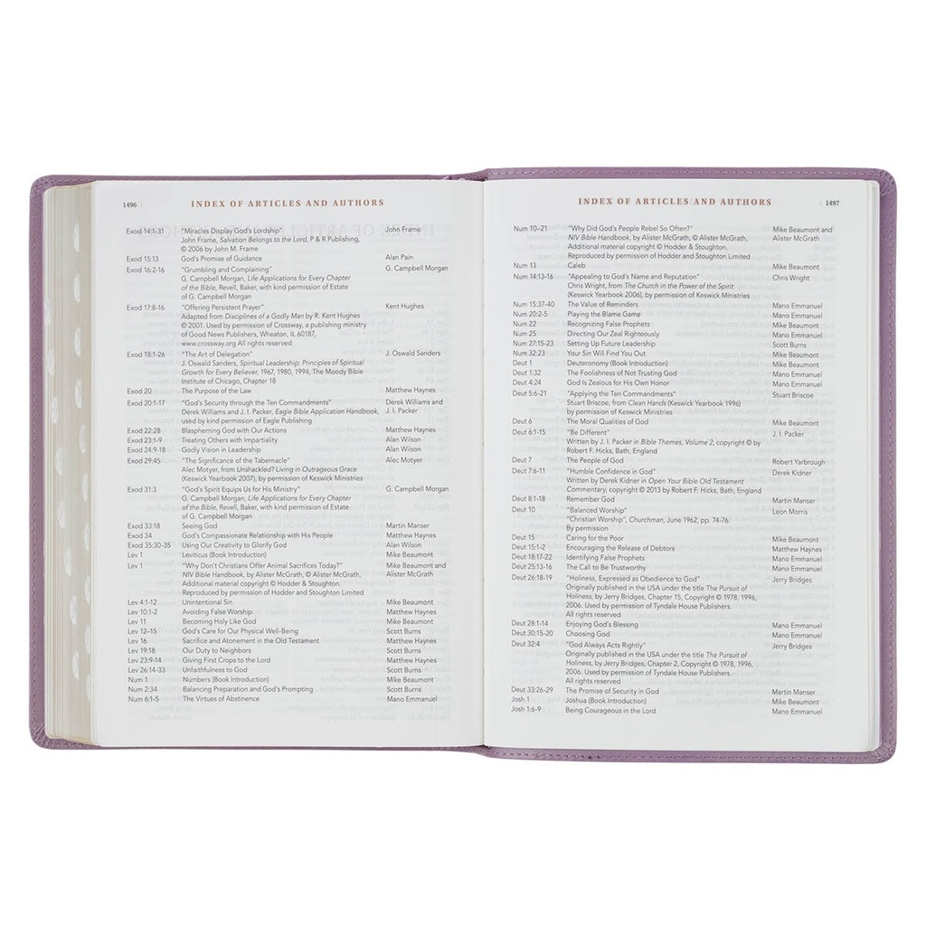 NLT Spiritual Growth Bible Plum Floral Faux Leather