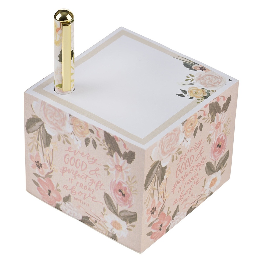 Note Block with Pen Set Every Good and Perfect Gift