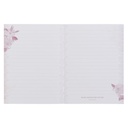 Notebook Be Still and Know Pink Floral Medium