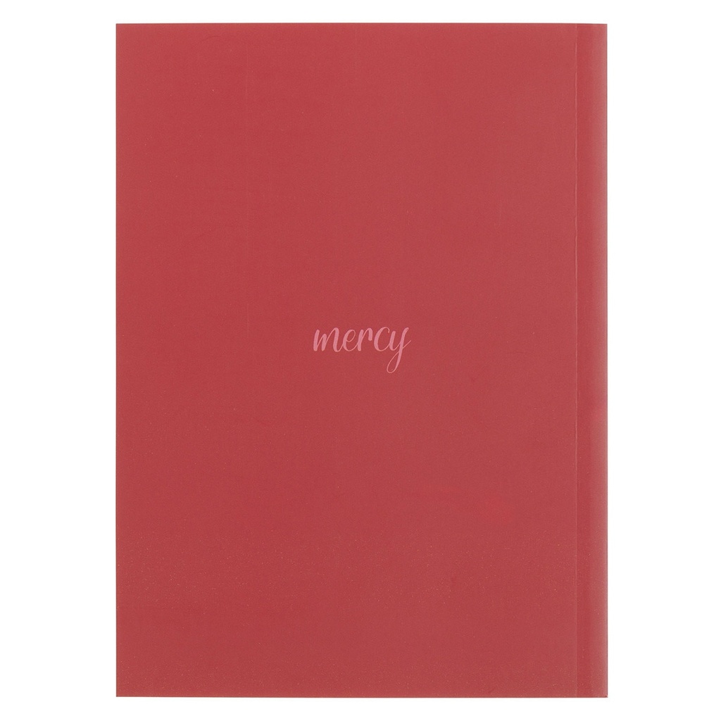 Notebook His Mercies Are New Every Morning Red Floral Medium