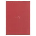 Notebook His Mercies Are New Every Morning Red Floral Medium