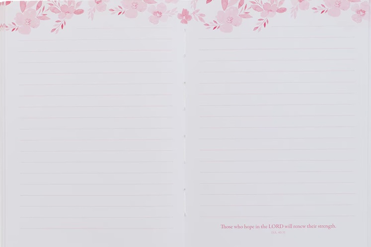 Notebook Renew Their Strength Yellow Floral Medium