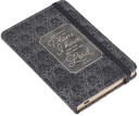 Notebook with Elastic Closure Faux Black and Grey I Know the Plans