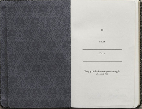 Notebook with Elastic Closure Faux Black and Grey I Know the Plans