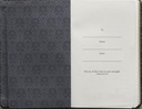 Notebook with Elastic Closure Faux Black and Grey I Know the Plans