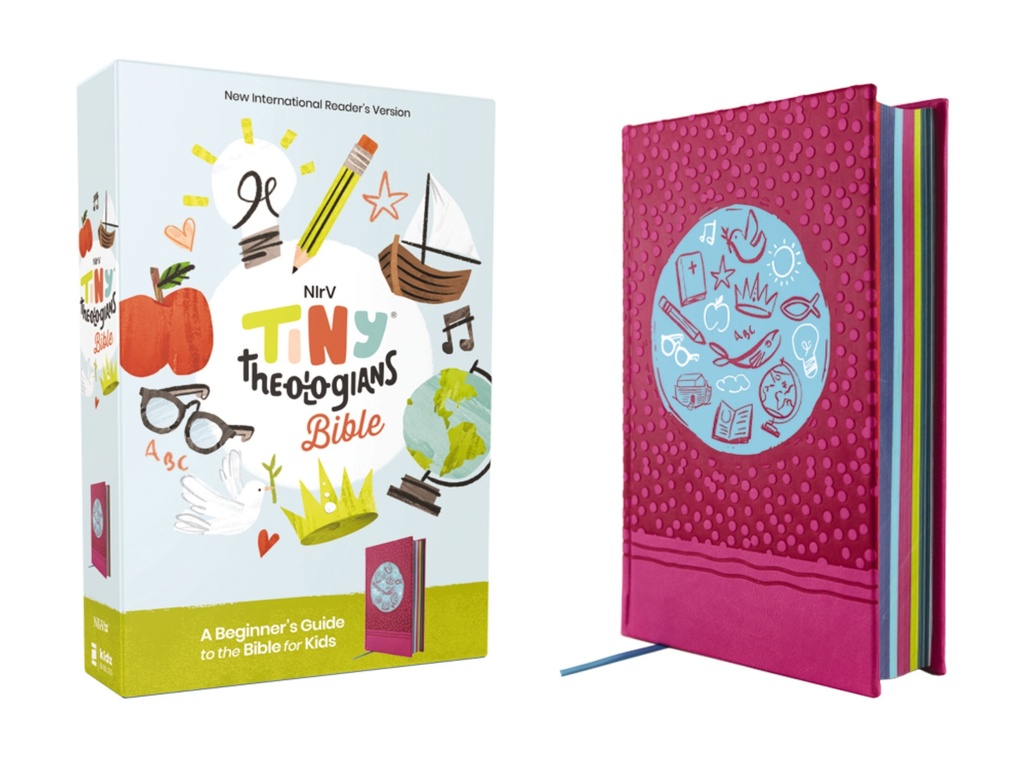 NIrV Tiny Theologians Bible Pink Comfort Print : A Beginner’s Guide to the Bible – for Kids