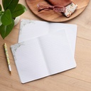 Notebook Set Medium 2pc Cream Green Floral