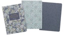 Notebook Set Morning Mercies Blue and Green Floral 3Pk
